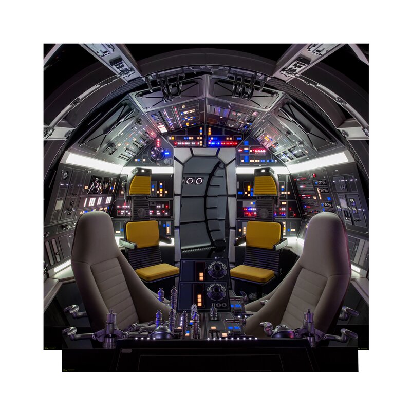 millennium falcon cockpit silouette